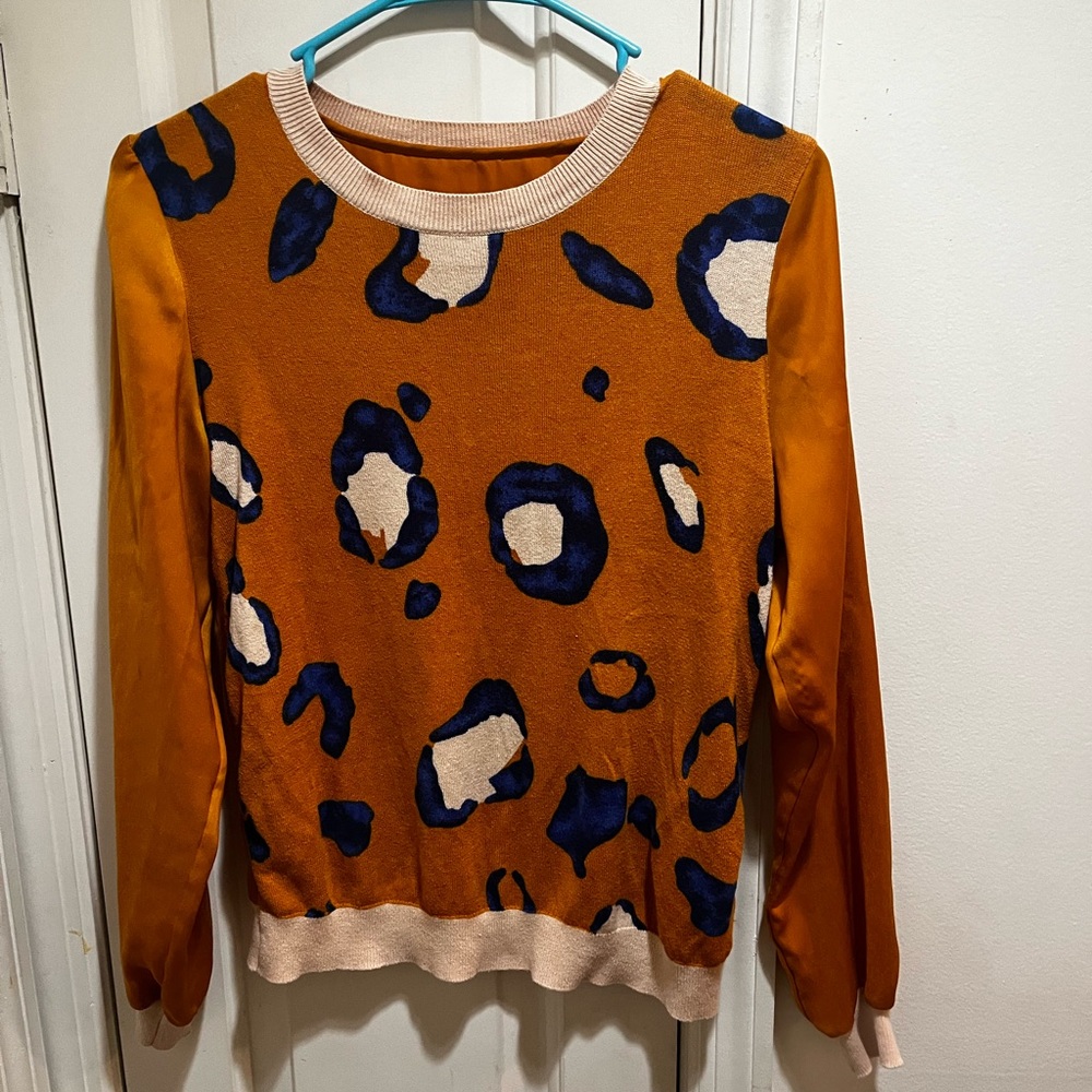 3.1 Phillip Lim 20th Anniversary Collection Orange Brick & Black Sweater - Picture 4 of 12